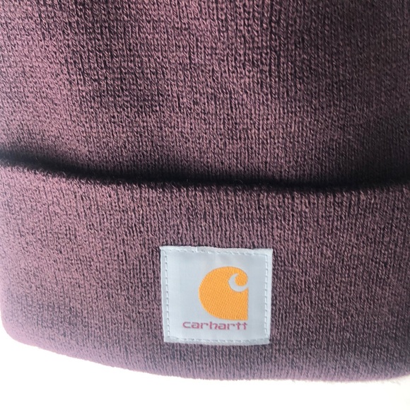 ⭐️CARHARTT  BURGUNDY watch hat  cap beanie🆕🆕 *NEW* - Picture 2 of 7